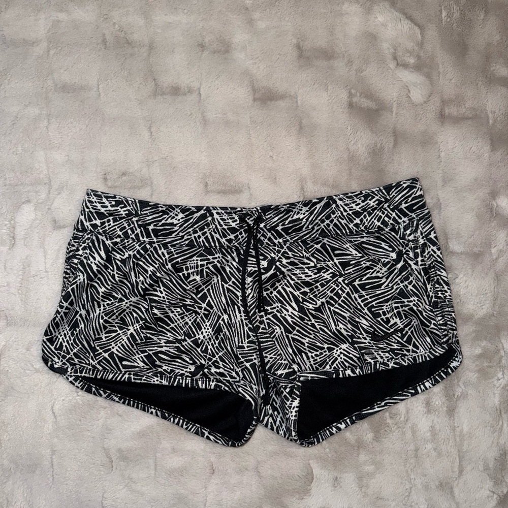 Nike Women's Athletic Shorts in Black and White